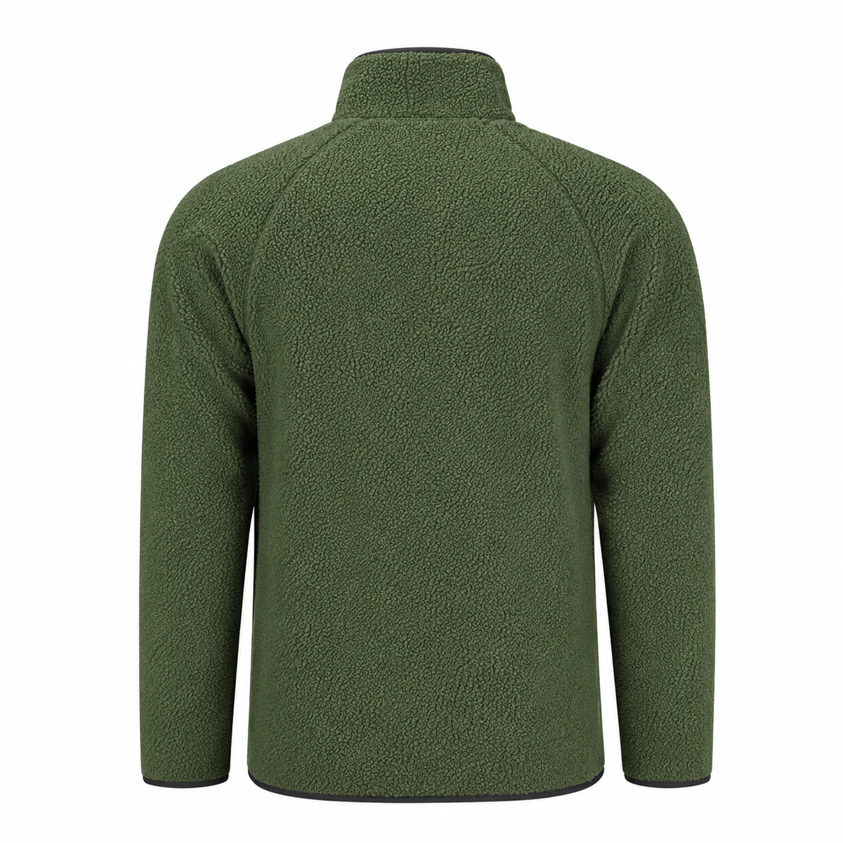 Urban Faden Fleece-Zip-Jacke – Ärmeldetail mit Kontrast-Abschluss