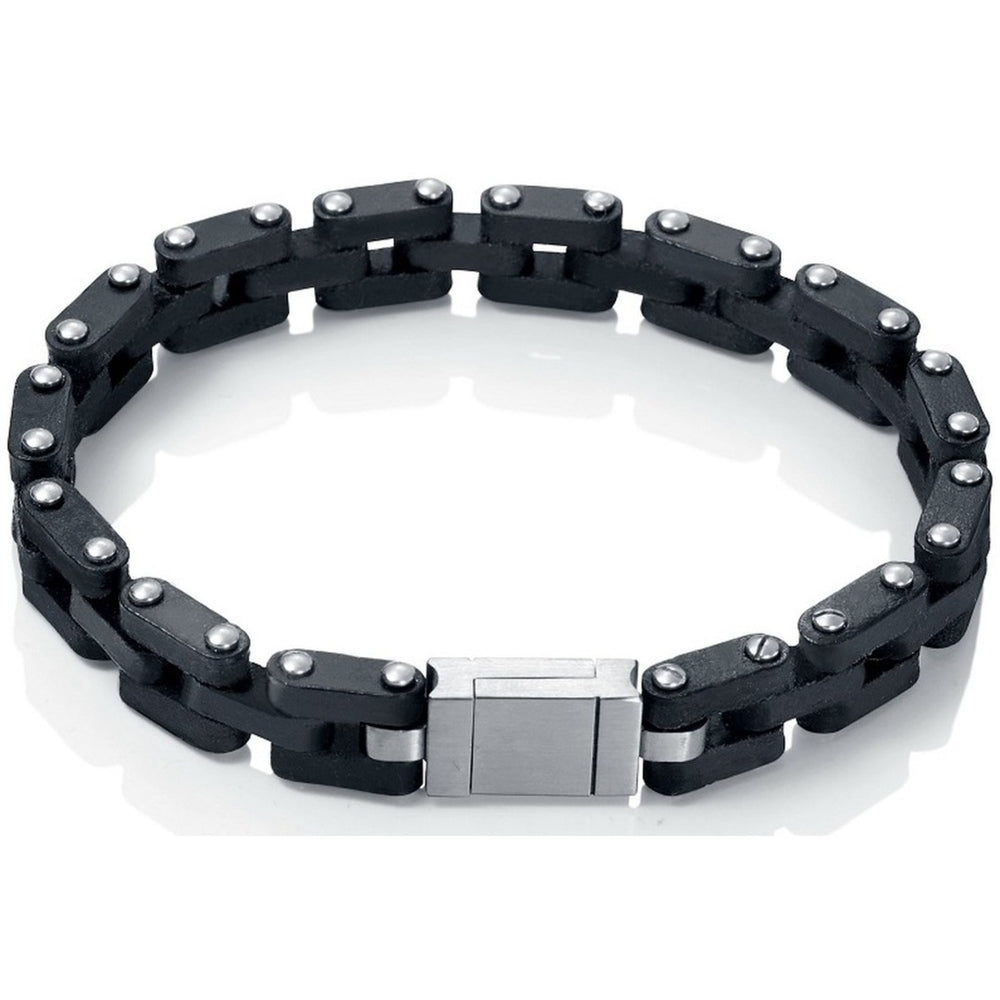 Urban Faden Herren Gliederarmband – Edelstahl, Schrauben-Design