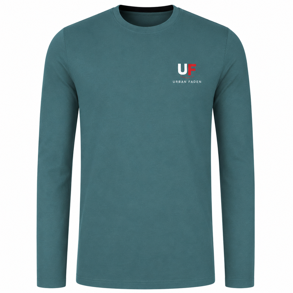 Urban Faden Herren Langarmshirt – Rundhals, Langarm