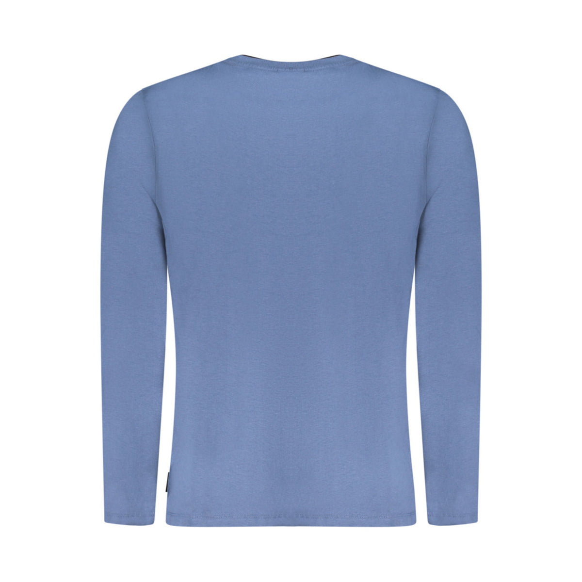 Urban Faden Herren Langarmshirt in Hellblau – Rückenansicht, sauberes Design ohne Aufdruck