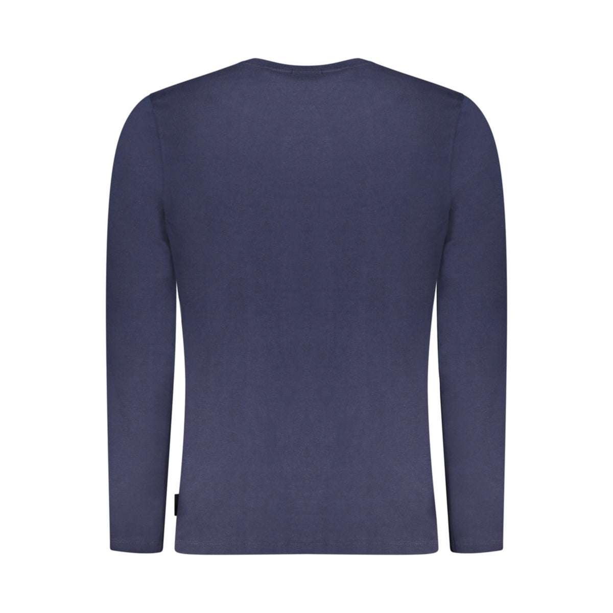 Urban Faden Herren Langarmshirt in Marineblau – Rückenansicht, sauberes Design ohne Aufdruck