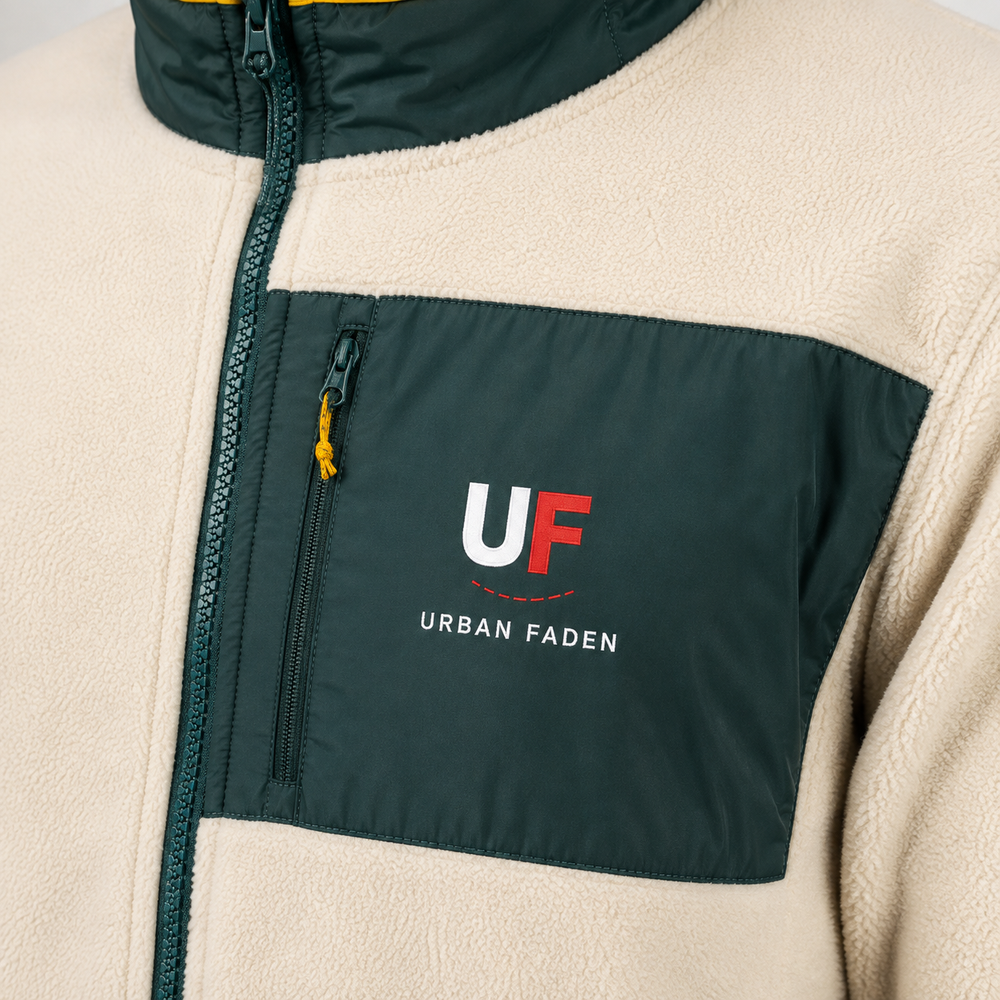 Urban Faden Fleece Zip Jacke – Herren